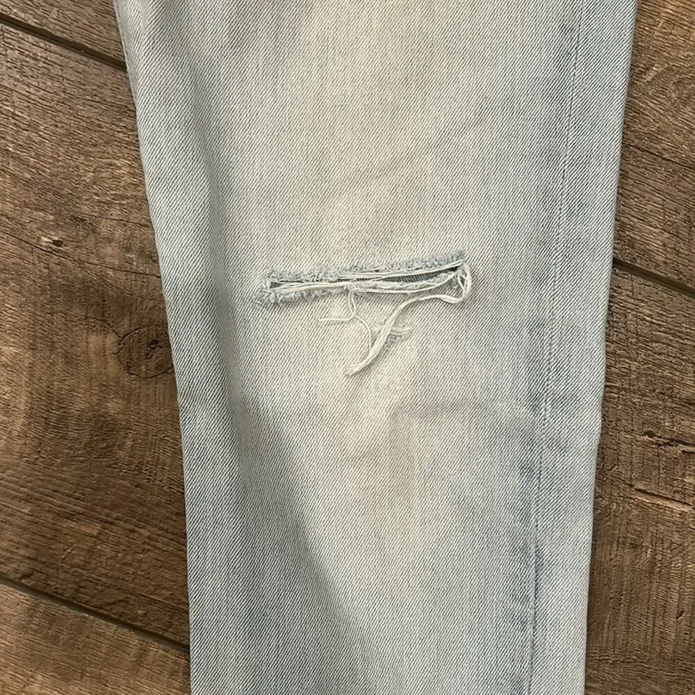J.Crew Men's 484 Slim Fit Stretch Jean Distressed Light Wash Size 29x32